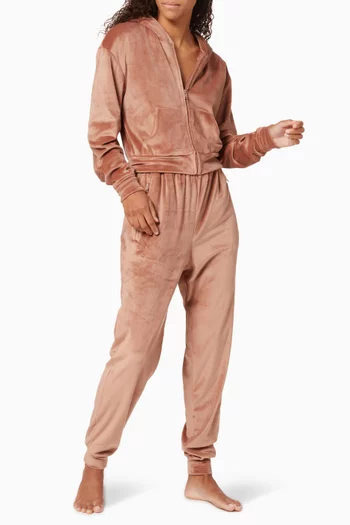 Velour Fleece Joggers     