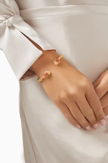 Duality Scaramouche Cuff Bracelet in Gold-plated Brass