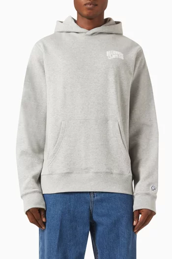 Small Arch Logo Hoodie in Cotton