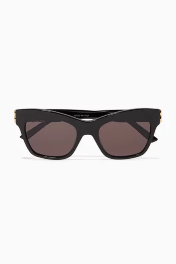Square D-Frame Sunglasses in Acetate