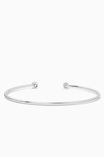 Diamond Bangle in 18kt White Gold