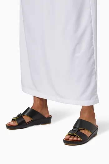 حذاء كوادراتورا مفتوح جلد عجل ناعم