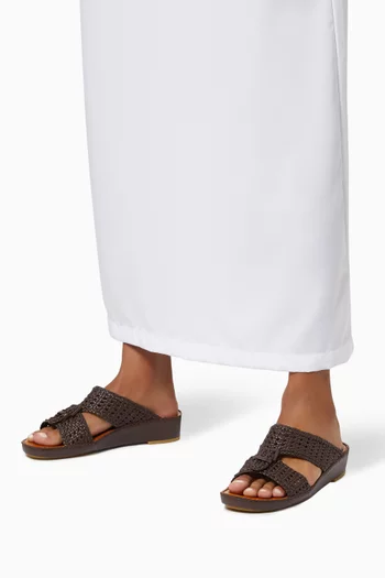 حذاء تشينغيا بيرسيينا مفتوح جلد عجل ناعم