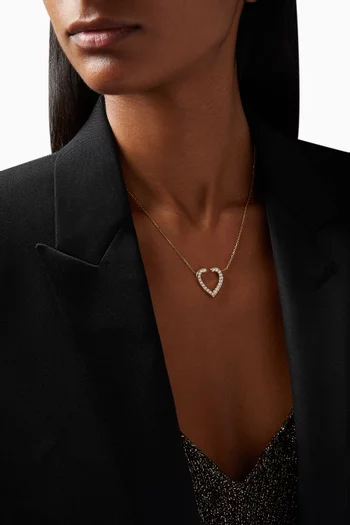 Aloria Diamond Reversible Pendant in 18kt Yellow Gold