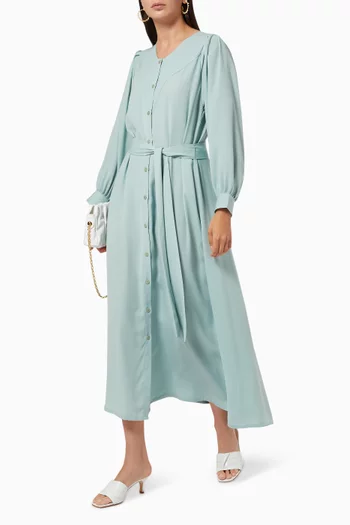 Crepe Maxi Dress 