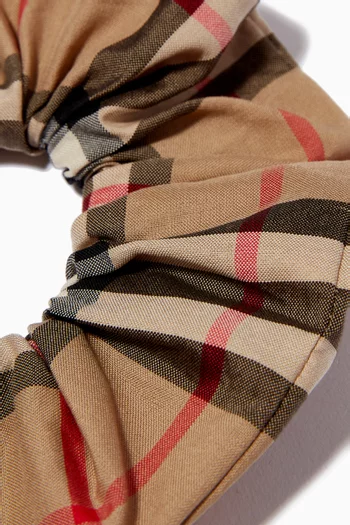 Scrunchie in Vintage Check Cotton   