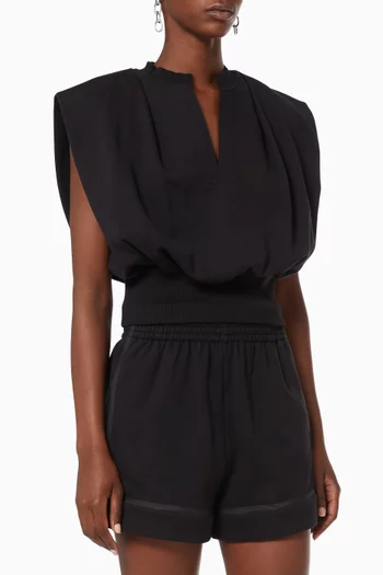 Sleeveless Top in French Terry   