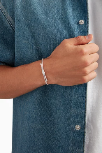 سوار أورسون فضة إسترلينية بحبل مطاطي يغلق بالشد