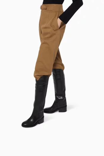 Tonya 70 Knee-high Boots in Soft Vachetta Leather