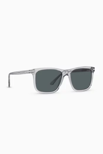 Square D-Frame Sunglasses in Acetate       