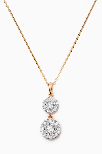 OneSixEight Diamond Pendant Chain in 18kt Gold   