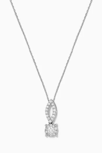 OneSixEight Diamond Pendant Chain in 18kt White Gold   