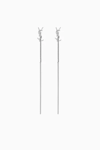 أقراط أوبيوم متدلية بشعار YSL