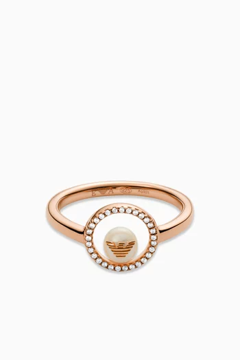 Sentimental Pearl Ring in Sterling Silver