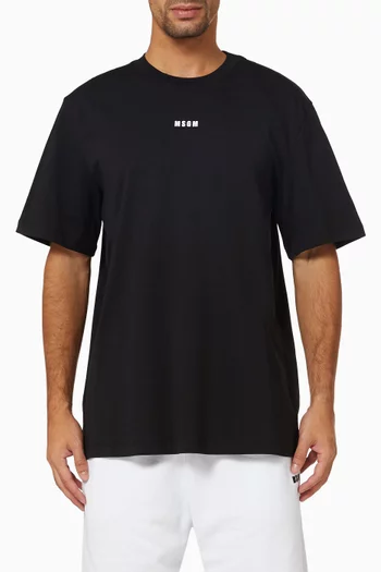 MSGM Micro  Logo T-shirt in Jersey  