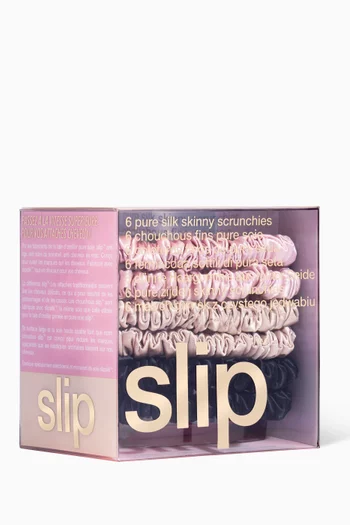Mixed Skinny Scrunchie Set, Pack of 6 