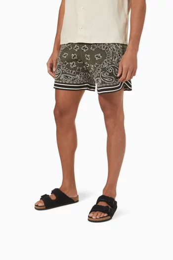 Arizona Shearling Sandals in Suede Leather   