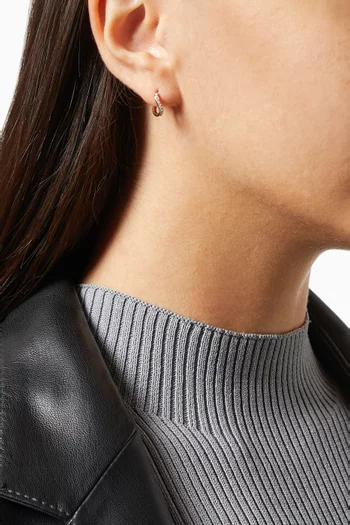 Mini Infinity Hoops in 18kt Rose Gold