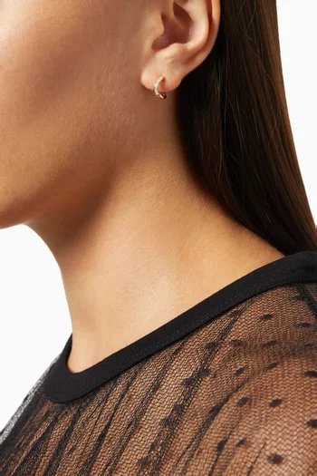Mini Infinity Hoops in 18kt Yellow Gold