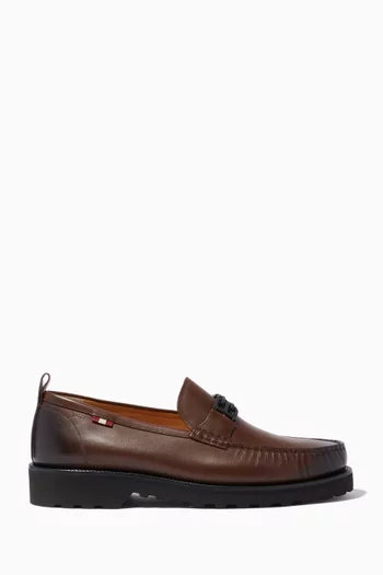 Nolam Moccassins in Grained Calf Leather      