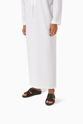 Peninsula Laceto Degrade Sandals in Crocodile Leather