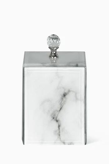 صندوق مجوهرات كبير زجاج رخامي