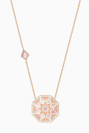 Classic Turath Medium Pendant Necklace in 18kt Rose Gold 