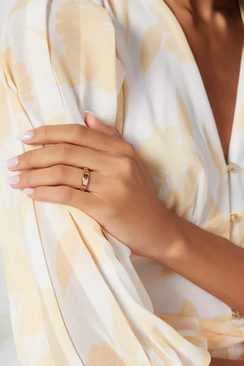 خاتم ميلر مرصع بحلي ستانلس ستيل