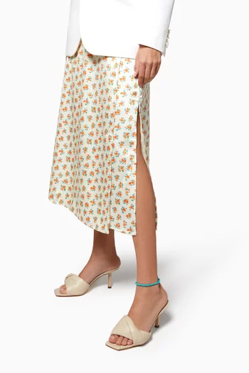 خلخال مرصع بخرز فيروز ذهب أصفر عيار 14