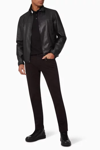 Biker Jacket in Lambskin  