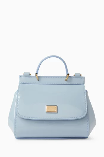 حقيبة ميس سيسيلي بيد علوية جلد لامع