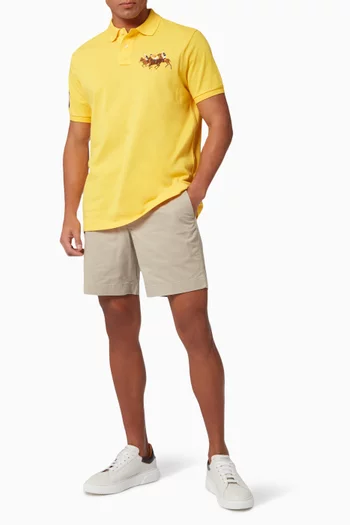 Straight Fit Bedford Shorts in Stretch Twill      