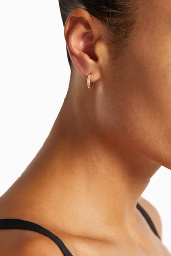 Lana Huggie Hoop Earrings in Gold-plated Sterling Silver     