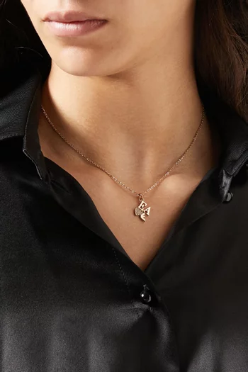 EA Sentimental Necklace in Stainless Steel   