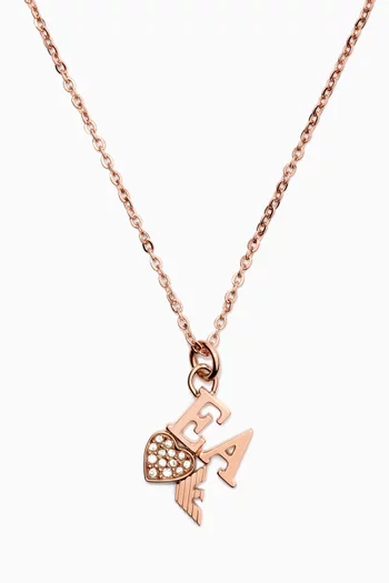 EA Sentimental Necklace in Stainless Steel   