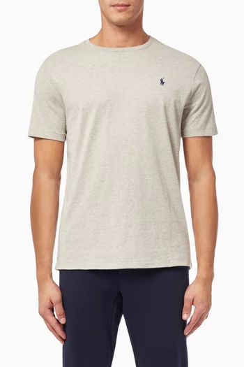 Custom Slim Fit Logo T-shirt in Cotton Jersey  