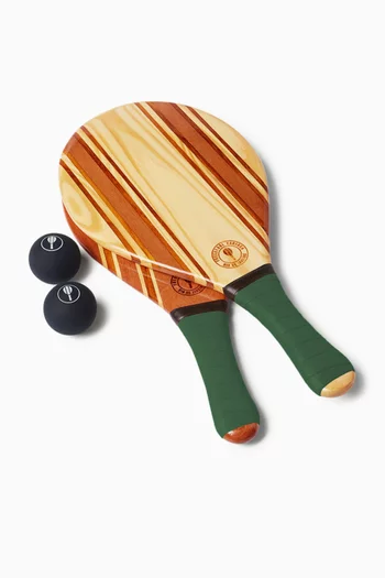 Leblon Beach Bat Set in Upcycled Wood