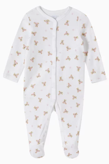 Polo Bear Bodysuit in Cotton 