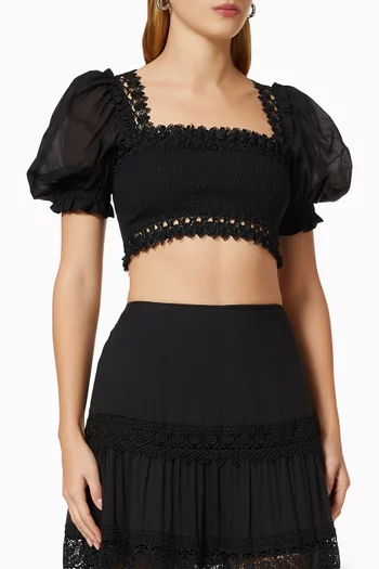Judy Crop Top in Cotton  
