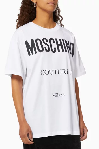 Couture Logo T-shirt in Cotton
