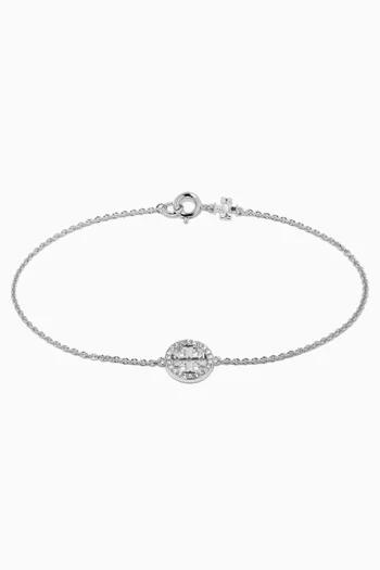 Miller Pavé Chain Bracelet in Stainless Steel   