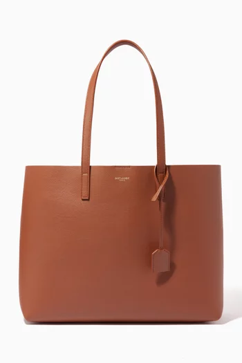 E/W Shopping Bag in Leather   