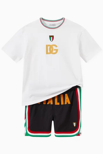 Logo Patch Shorts in Nylon