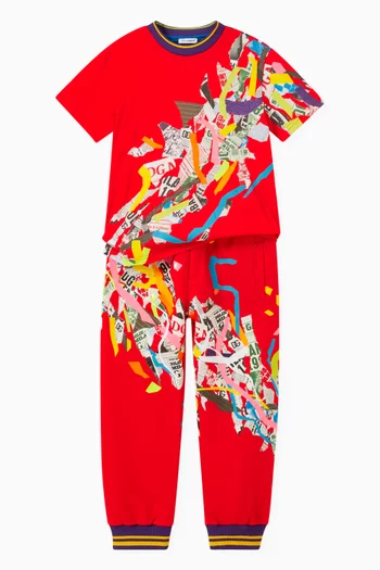 Patchwork Jogging Pants
