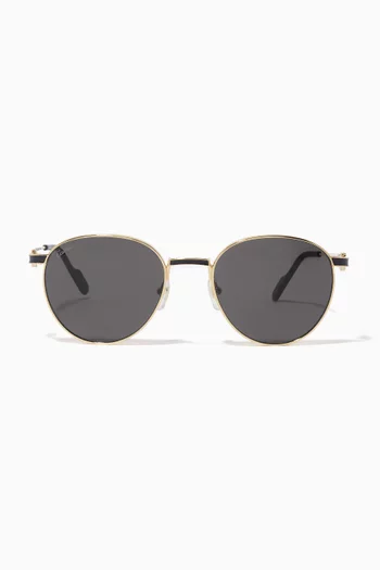 C Décor Round Sunglasses in Metal