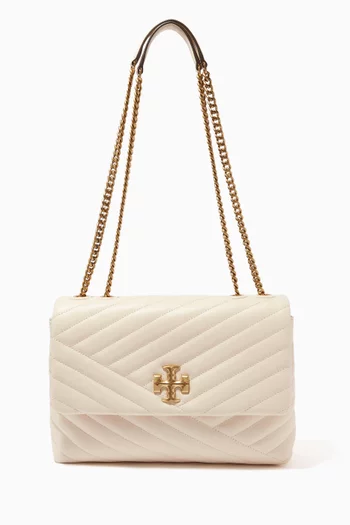 Kira Chevron Convertible Bag in Quilted leather    