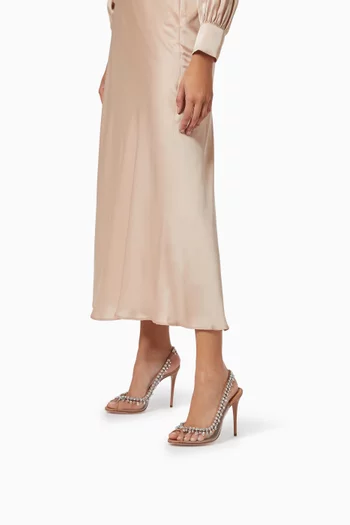 حذاء مفتوح تيمبتيشن جلد بسير خلفي