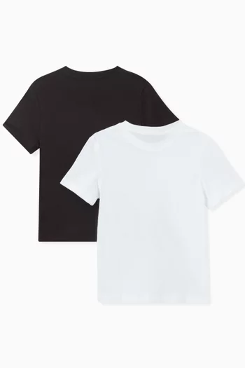 طقم تي شيرت بشعار الماركة، قطعتان