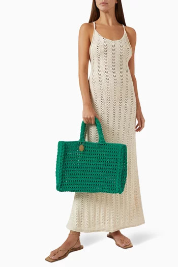 Crochet Tote Bag in Recycled Cotton