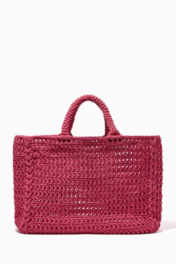 Crochet Tote Bag in Recycled Cotton